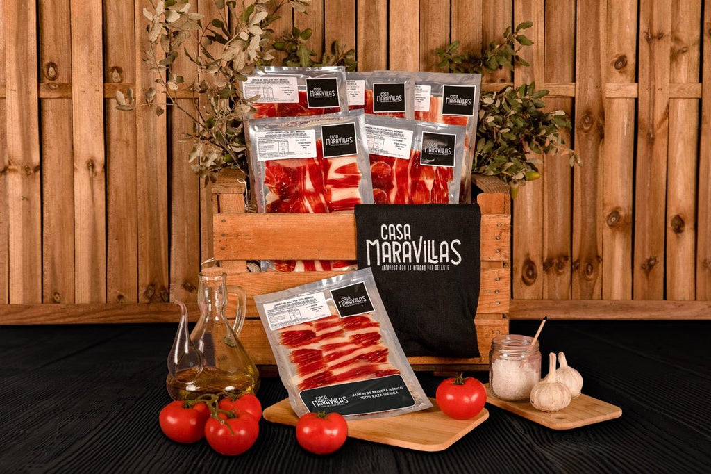 Iberian Select Foods 100% acorn-fed Iberian ham, sliced blister packs, vacuum packed portions